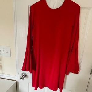 Cute A line dress with bell sleeves